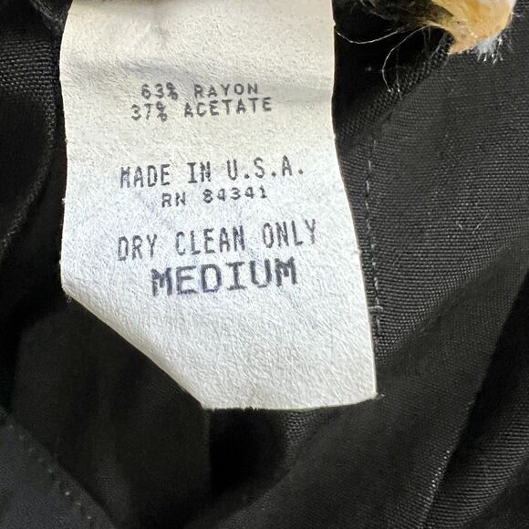 Jennifer Reed Concept Women Size Medium Solid Black Pleated Skirt A Line Modest - Picture 11 of 11